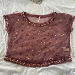 Free people sheer crop